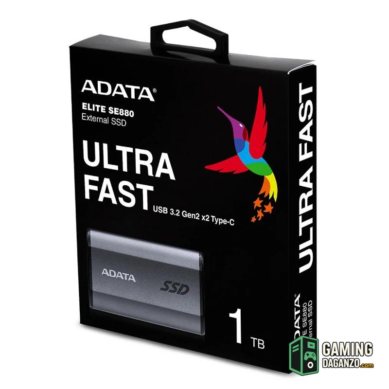 ADATA Elite SE880 SSD Externo 1TB USB 3.2 Gray-Almacenamiento externo-1 Gamingdaganzo.com