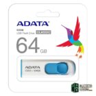 ADATA Lapiz Usb C008 64GB USB 2.0 Blanco/Azul-Almacenamiento externo Gamingdaganzo.com