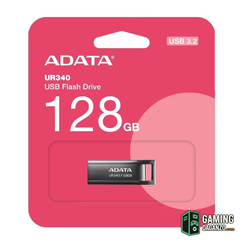 ADATA Lapiz USB UR340 128GB USB 3.2 Metal Black-Almacenamiento externo-1 Gamingdaganzo.com