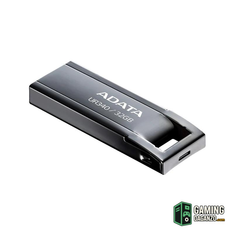 ADATA Lapiz USB UR340 32GB USB 3.2 Metal Black-Almacenamiento externo-1 Gamingdaganzo.com