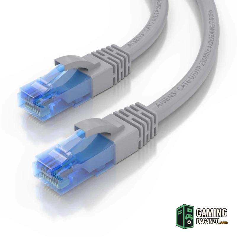 Aisens Cable RJ45 Cat.6 UTP AWG26 CCA Gris 3.0M-Accesorios Redes-1 Gamingdaganzo.com