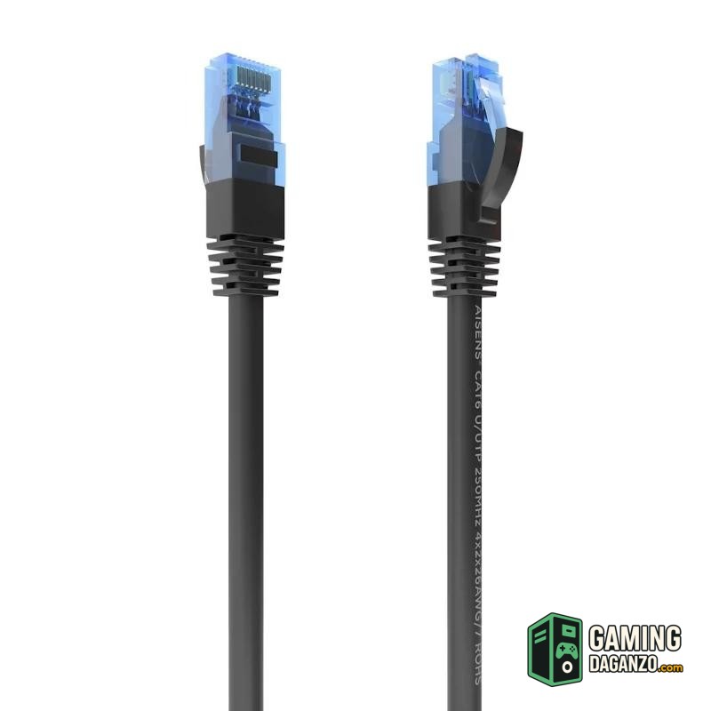 Aisens Cable RJ45 CAT.6 UTP AWG26 CCA Negro 10M-Accesorios Redes-1 Gamingdaganzo.com