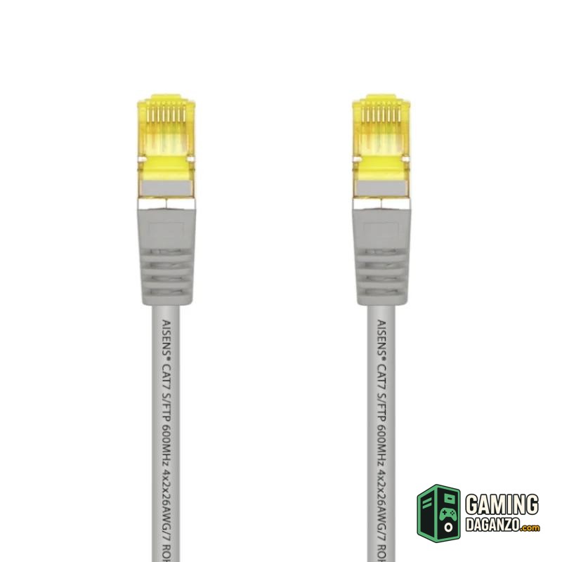 Aisens Cable RJ45 CAT.7 AWG26 gris 0.5m-Accesorios Redes-1 Gamingdaganzo.com