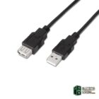 Aisens Cable USB 2.0 Tipo A/M-A/H negro 1.8m-Accesorios PC y TPV Gamingdaganzo.com