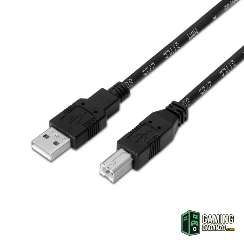 Aisens Cable USB 2.0 Tipo A/M-B/M 3.0m-Accesorios Impresora/Escaner-1 Gamingdaganzo.com