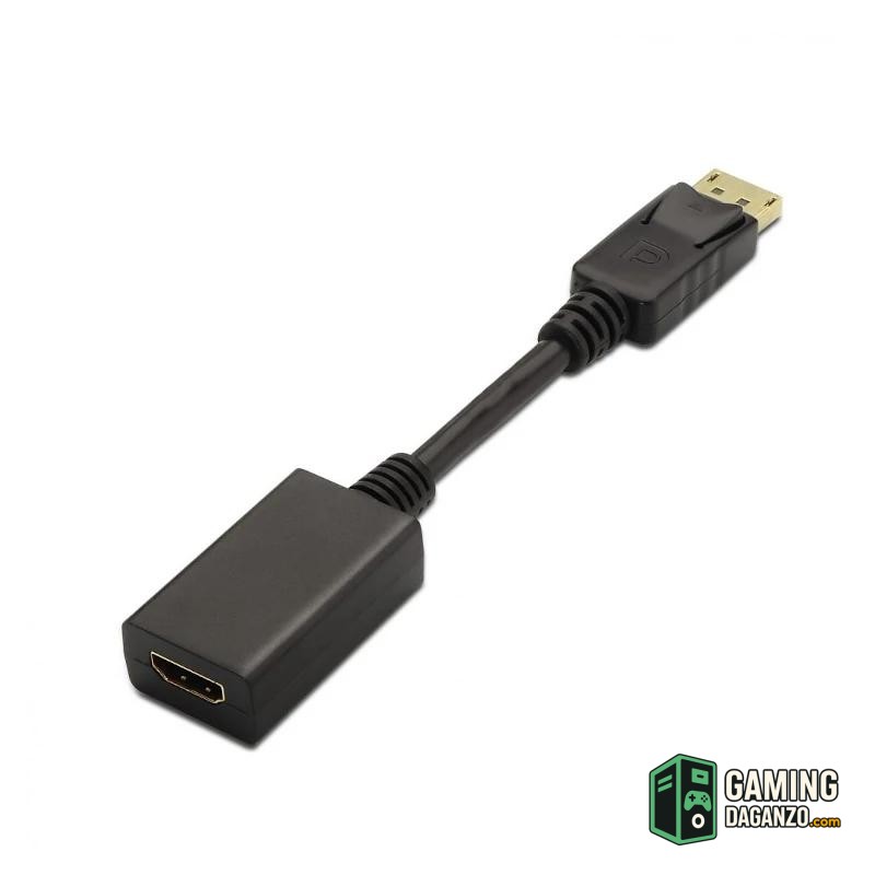 Aisens Conversor DISPLAYPORT/M-HDMI A/H negro 15cm-Accesorios Imagen y Sonido-1 Gamingdaganzo.com