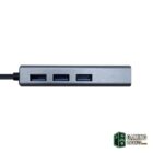 Aisens Conversor USB 3.0 Ethernet + 3 usb3.0 gris-Accesorios PC y TPV-2 Gamingdaganzo.com