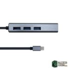 Aisens Conversor USB 3.1 Ethernet + 3 USB3.0 gris-Accesorios PC y TPV-1 Gamingdaganzo.com