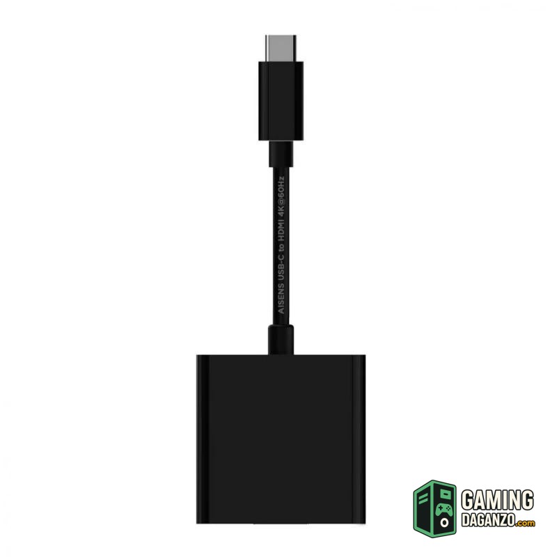 Aisens Conversor USB-C/M a HDMI/H 4K Negro 15Cm-Accesorios PC y TPV-1 Gamingdaganzo.com