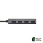 Aisens Hub USB 3.1 USB-C/M-4xTipo A/H gris, 15cm-Accesorios PC y TPV-1 Gamingdaganzo.com
