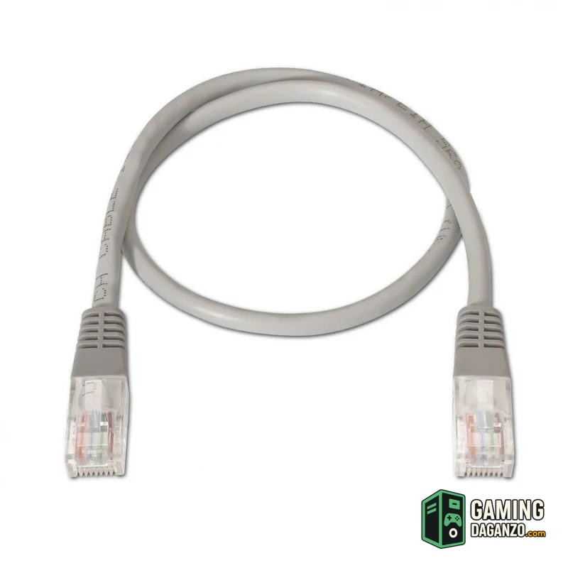 Aisens Latiguillo RJ45 CAT.6 UTP 2.0m Gris Cobre-Accesorios Redes-1 Gamingdaganzo.com