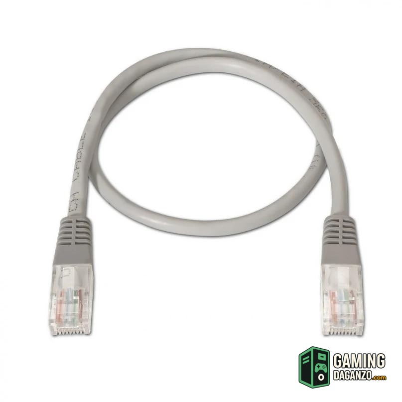 Aisens Latiguillo RJ45 CAT.6 UTP 50cm Gris Cobre-Accesorios Redes-1 Gamingdaganzo.com