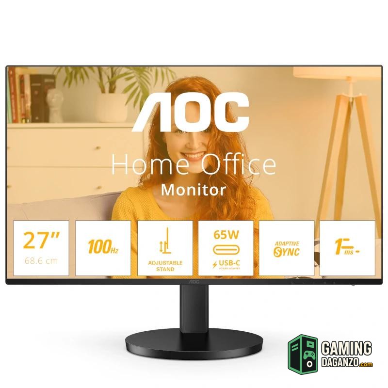 AOC Q27B3CF2 Monitor27"QHD 100h USBc AA MM-Monitores-1 Gamingdaganzo.com