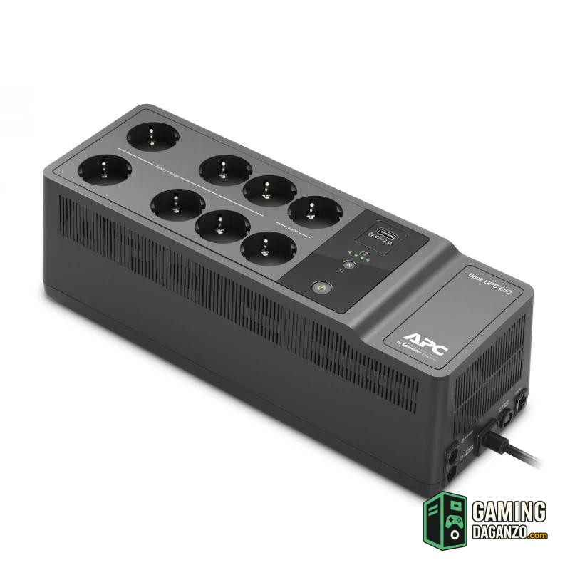 APC Back UPS 650VA/400W 8 tomas Schuko USB A+C