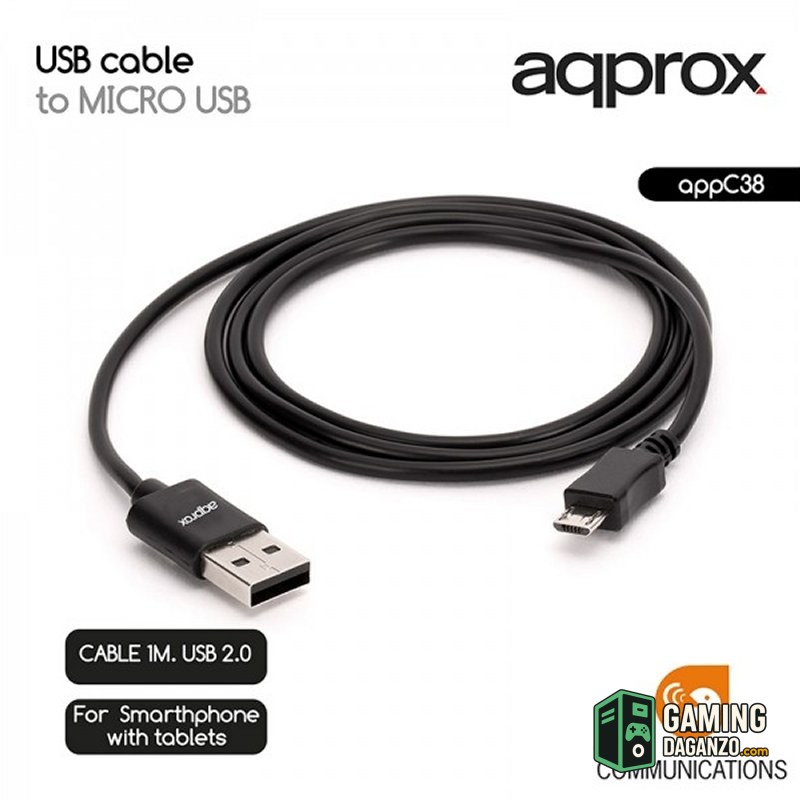 approx APPC38 Cable USB a Micro USB-Accesorios PC y TPV-1 Gamingdaganzo.com