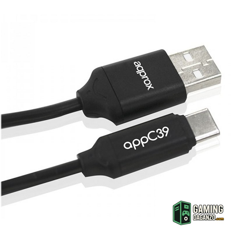 approx APPC39 Cable USB 2.0 a conector Type C-Accesorios PC y TPV-1 Gamingdaganzo.com