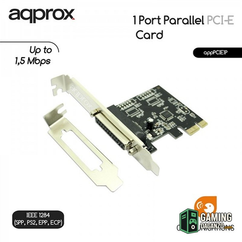 approx! APPPCIE1P Tarj.Cont. 1 Paralel PCI-E LP&HP-Controladoras-1 Gamingdaganzo.com