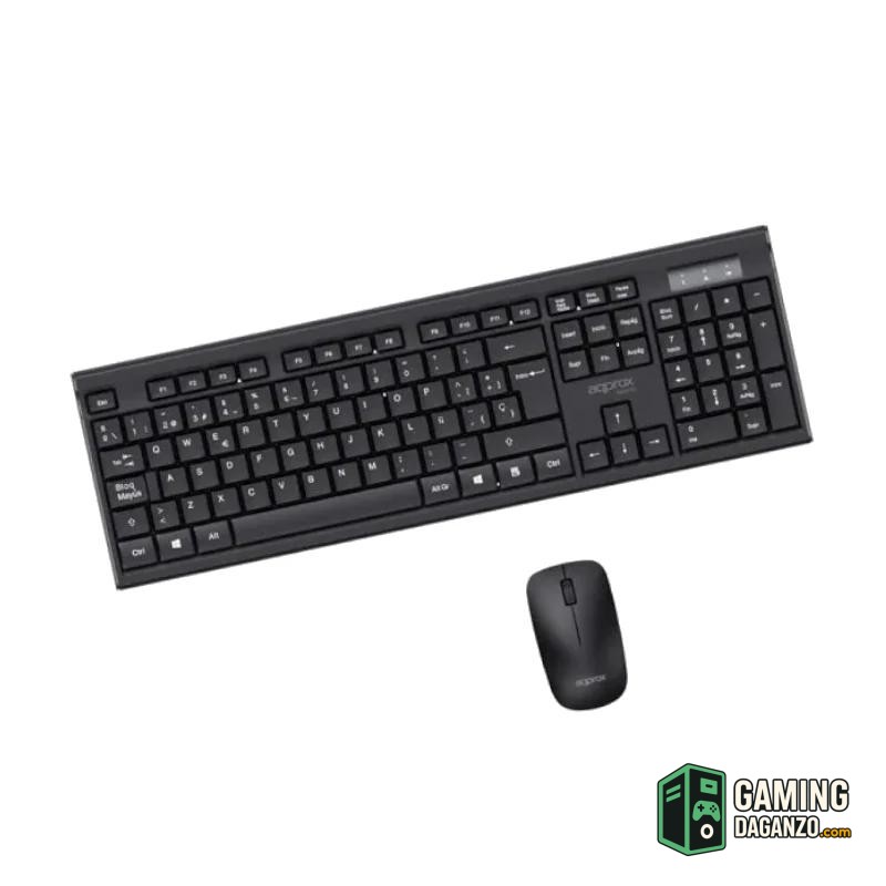 APPROX Teclado+raton inal. MX410 Negro-Teclados y ratones-1 Gamingdaganzo.com