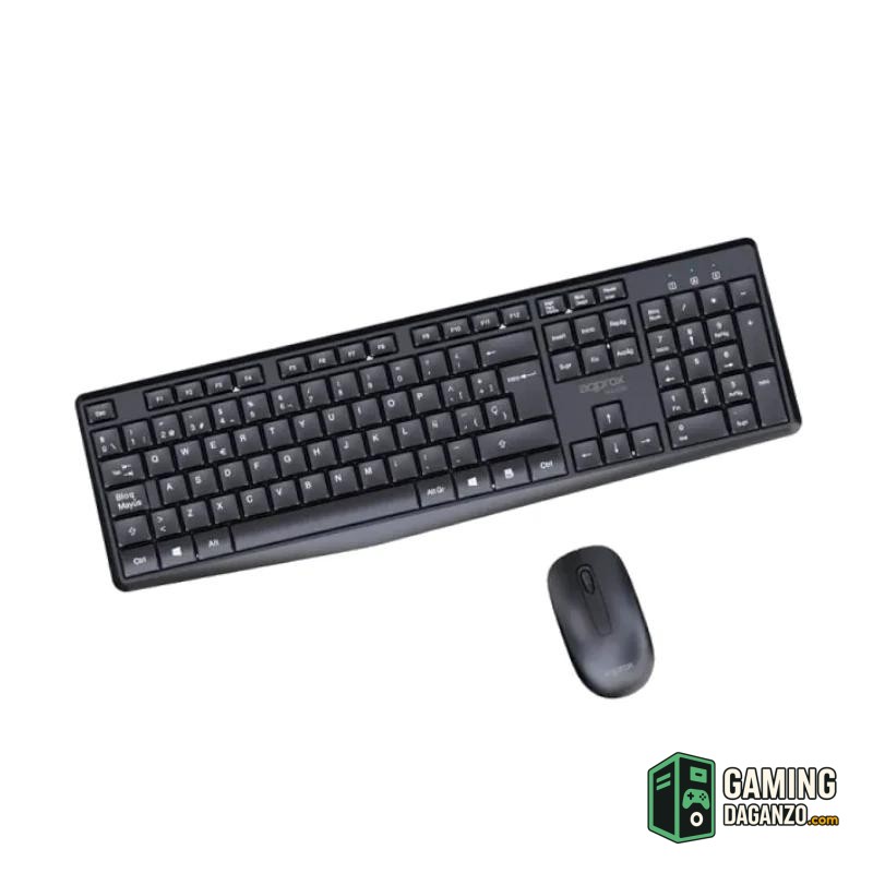 APPROX Teclado+raton inalamb X420B 1000DPI Negro-Teclados y ratones-1 Gamingdaganzo.com