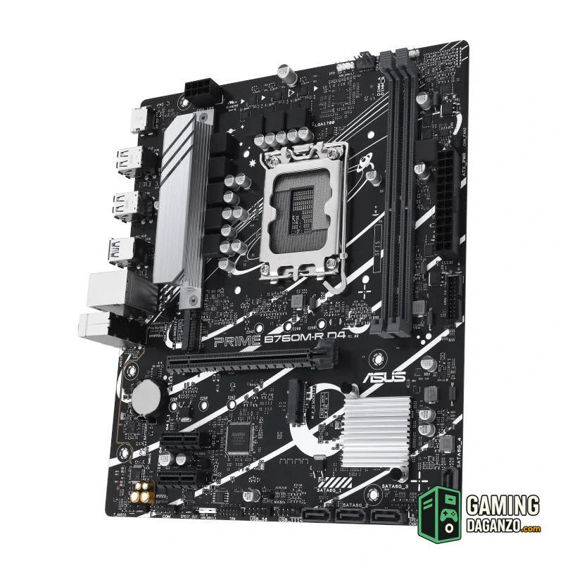 ASUS Placa Base PRIME B760M-R D4 mATX 1700-Placas base-1 Gamingdaganzo.com