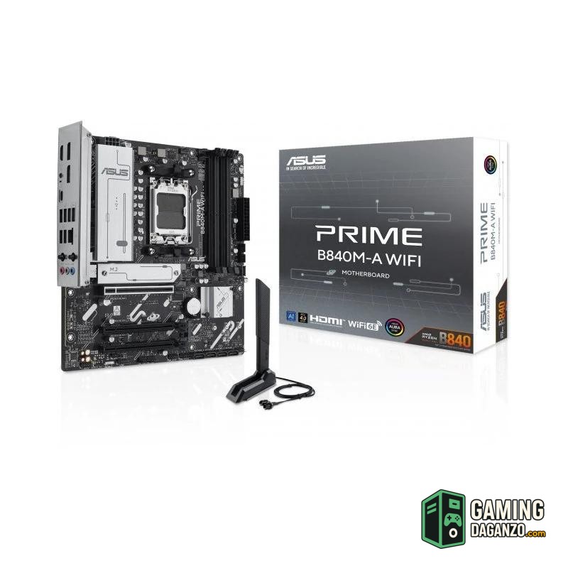 ASUS PLACA BASE PRIME B840M-A WIFI mATX AM5-Placas base-1 Gamingdaganzo.com