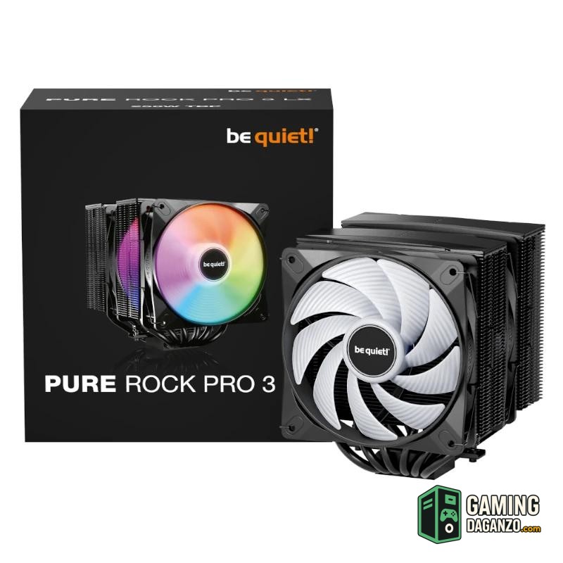 be quiet! Ventilador PURE ROCK PRO 3 LX Black-Micros y ventiladores-1 Gamingdaganzo.com