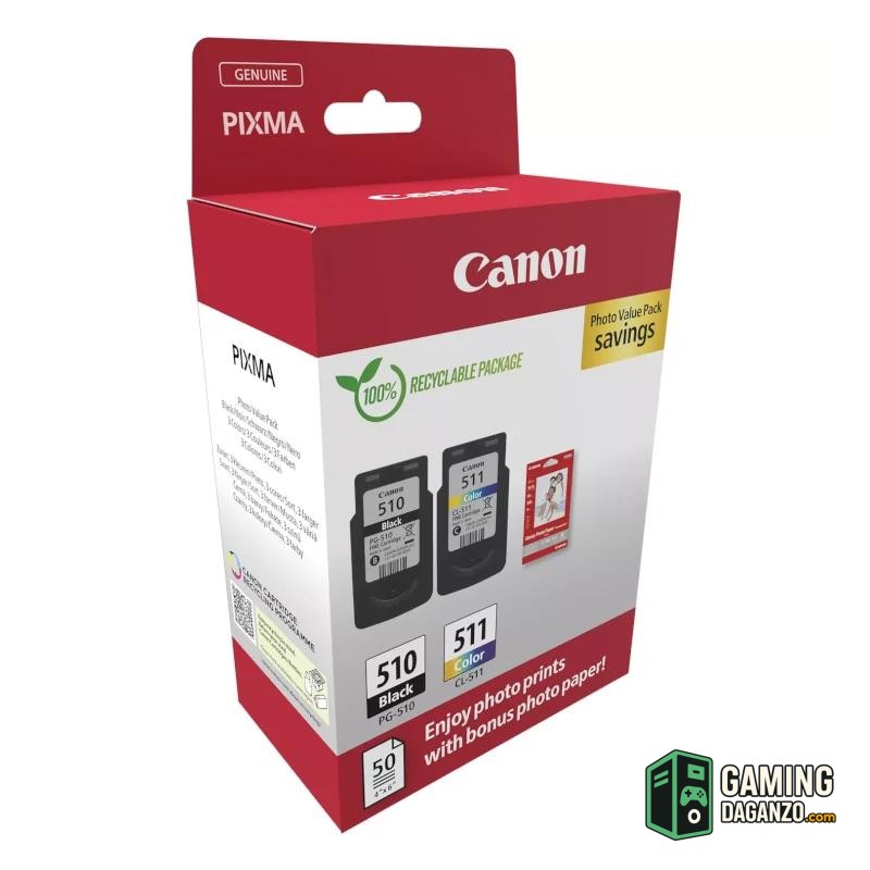 Canon Cartucho MultiPack PG-510/CL511+papel