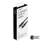Celly Cable UsbC-UsbC2  2Mt Led BK 100w