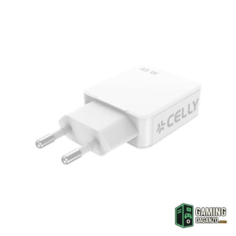Celly Cargador  1 Usb-C 1 Usb- A 45w