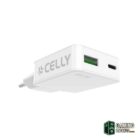 Celly Cargador  1 Usb-C 1 Usb- A 45w