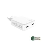 Celly Cargador  2 Usb-C 65w
