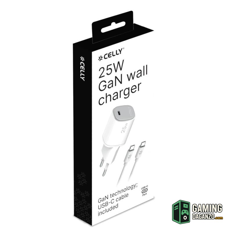 Celly Cargador Gan  1C 25W + C A C Cable