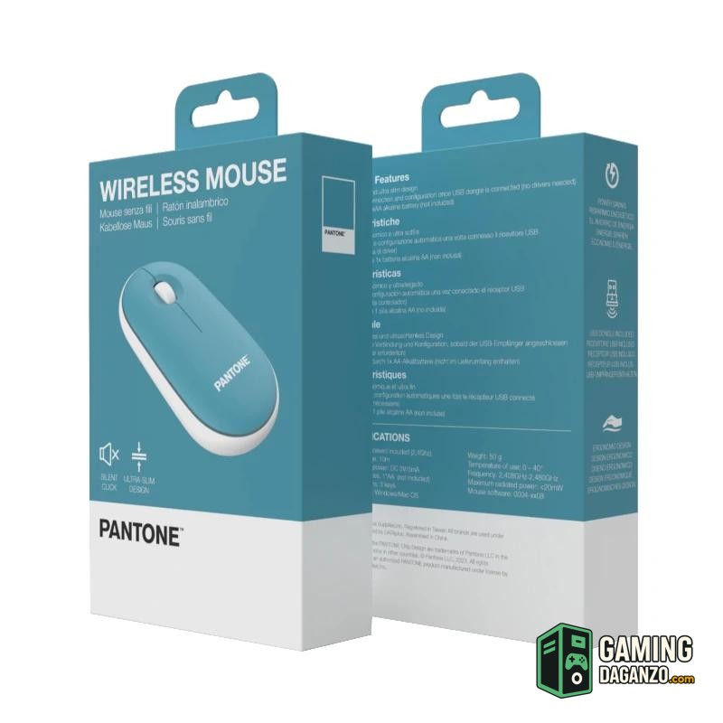 Celly Raton Pantone Inalambrico Azul Click silen.-Teclados y ratones-1 Gamingdaganzo.com