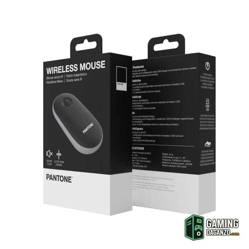 Celly Raton Pantone Inalambrico Negro Click silen.-Teclados y ratones-1 Gamingdaganzo.com