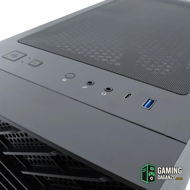 Coolbox Caja Gaming ATX GA300 GRIDLINE Black-Cajas y fuentes-1 Gamingdaganzo.com