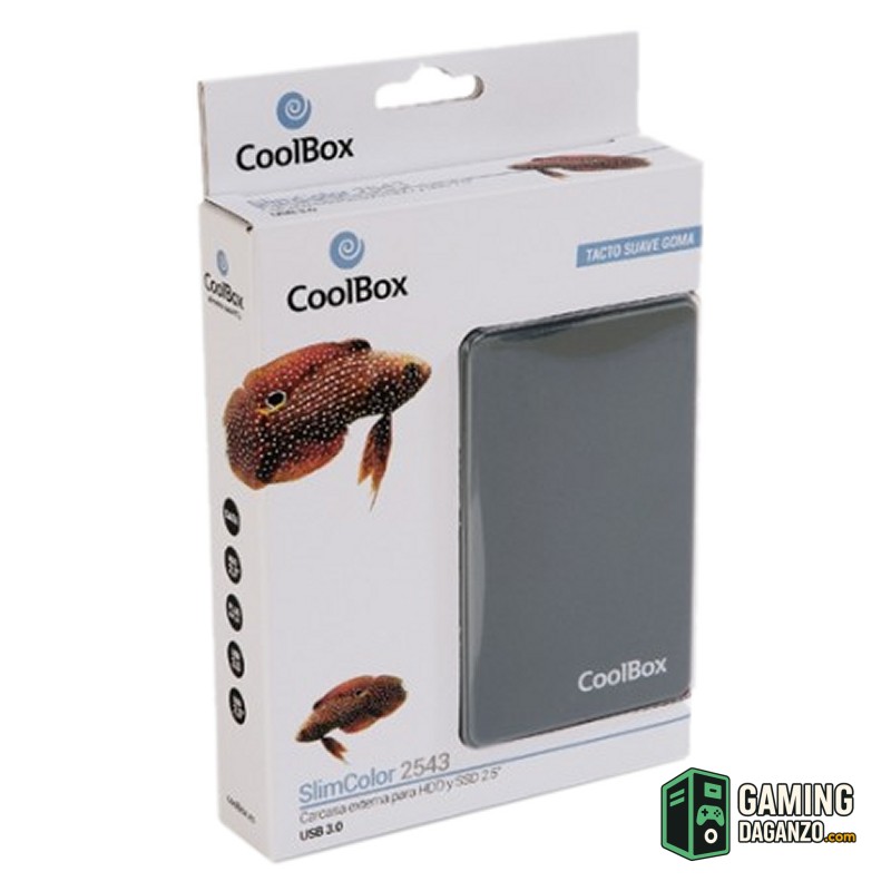 CoolBox Caja HDD 2.5" SCG2543 GRIS USB3.0 GRIS-Accesorios Almacenamiento-1 Gamingdaganzo.com