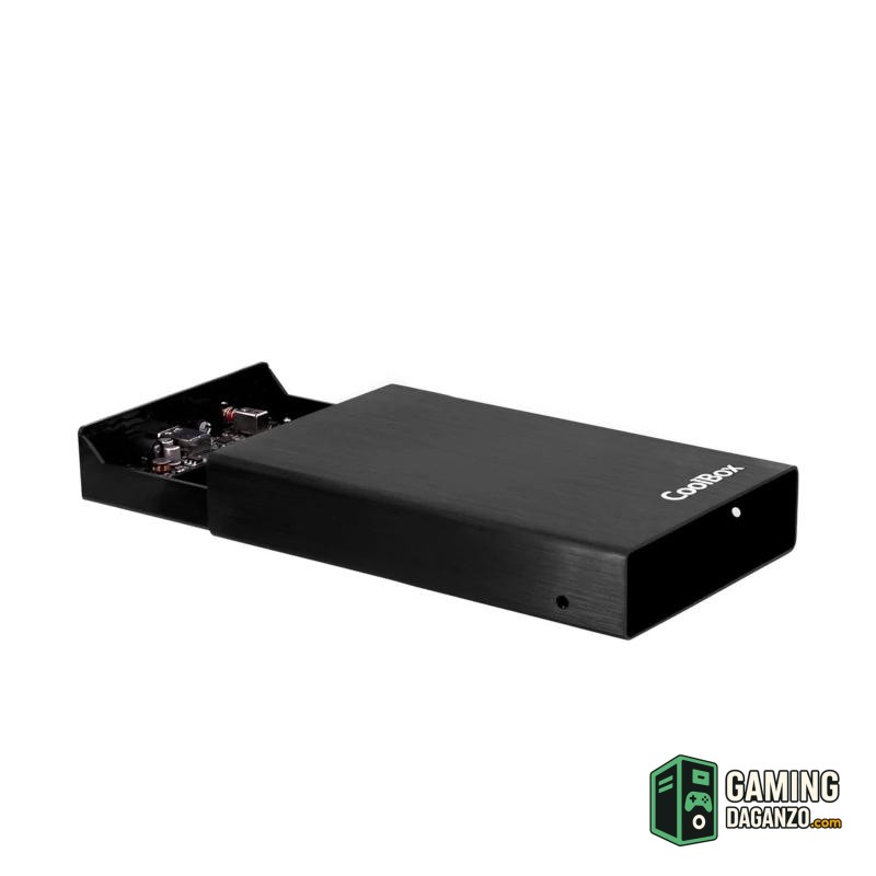 Coolbox Caja HDD 3.5" SCA-3533 USB3.0 Negra Alum-Accesorios Almacenamiento-1 Gamingdaganzo.com