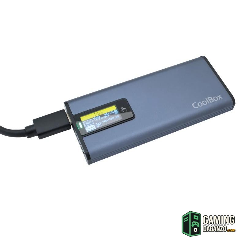 Coolbox CAJA SSD M.2 NVME/SATA LCD MINICHASE PS32-Accesorios Almacenamiento-1 Gamingdaganzo.com