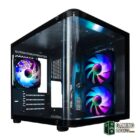COOLBOX CHASIS MATX GM100 CRISTAL 3XVENT.ARGB-Cajas y fuentes-1 Gamingdaganzo.com