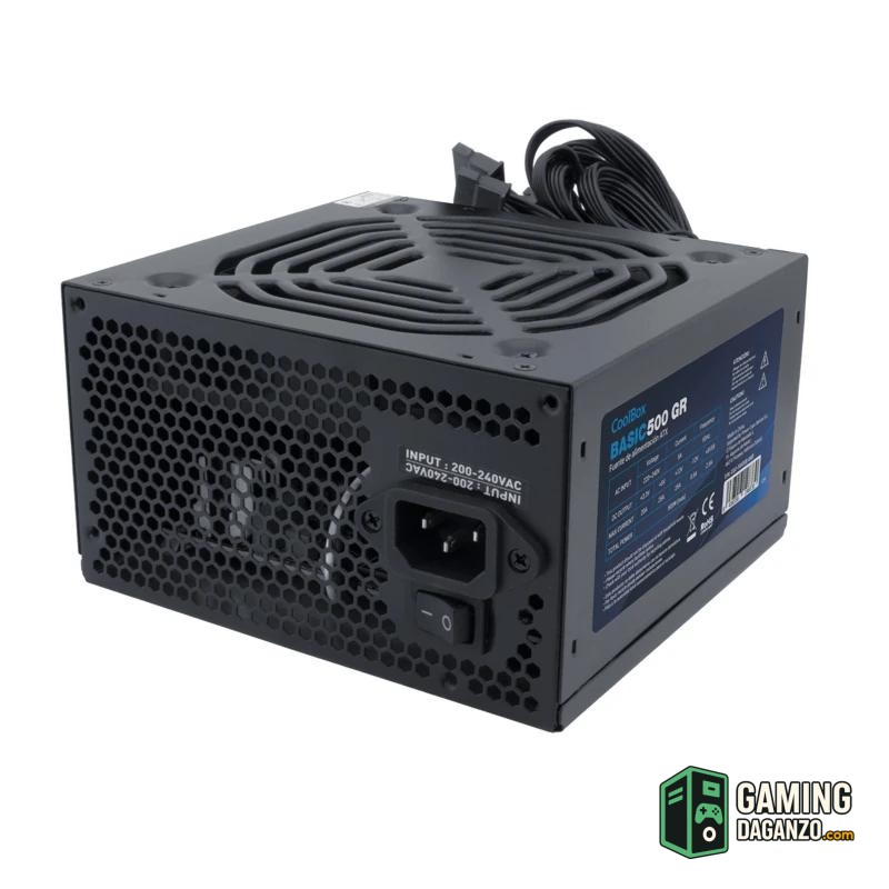 CoolBox Fuente.Alim 20+4 pin ATX BASIC 500W-Cajas y fuentes-1 Gamingdaganzo.com