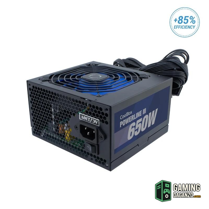 COOLBOX FUENTE ALIM. ATX POWERLINE3 650W 85I-Cajas y fuentes-1 Gamingdaganzo.com