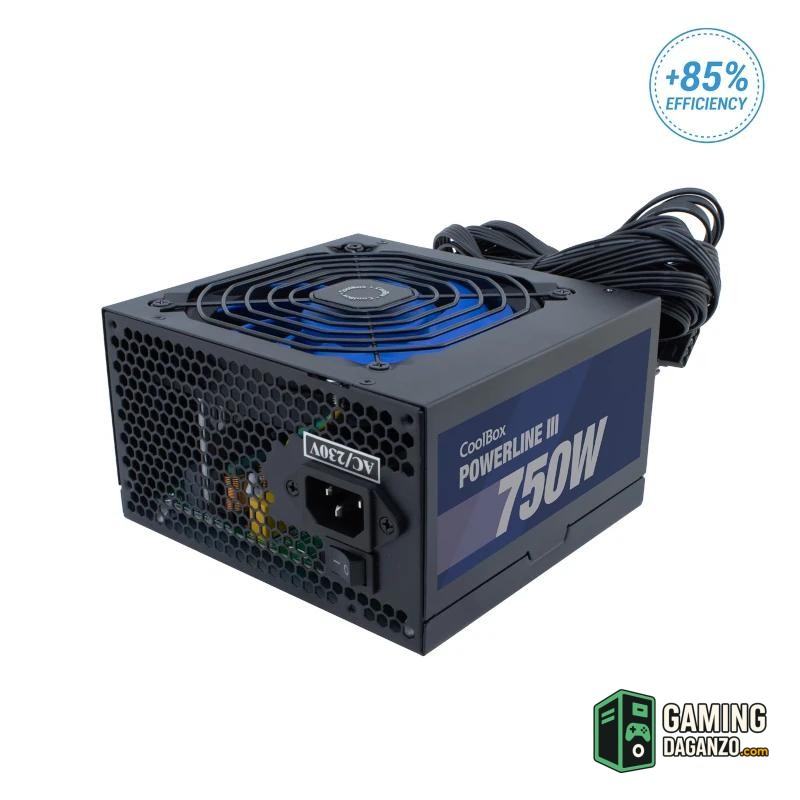 COOLBOX FUENTE ALIM ATX POWERLINE3 750W 85I-Cajas y fuentes-1 Gamingdaganzo.com