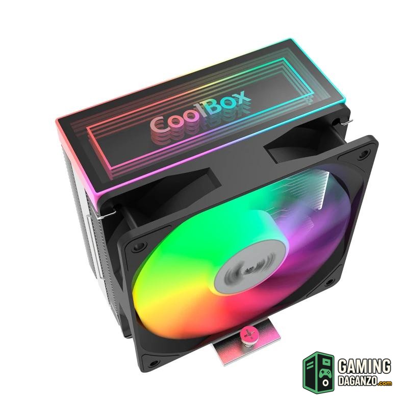 Coolbox Gaming Refrigerador CPU ARGB 4 Heatpipes-Micros y ventiladores-1 Gamingdaganzo.com