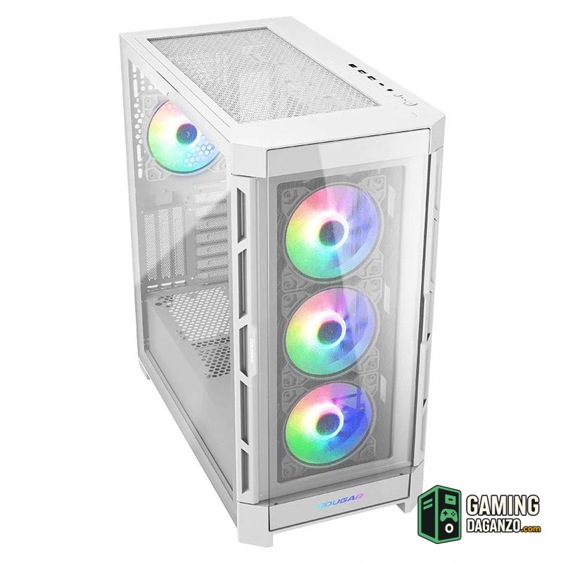 Cougar Caja Semitorre Duoface PRO Rgb Blanca-Cajas y fuentes-1 Gamingdaganzo.com