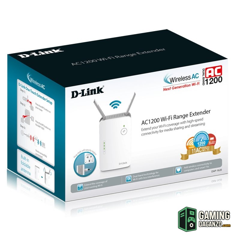 D-Link DAP-1620 Punto Acceso Repetidor AC1300-Switches y Puntos acceso-1 Gamingdaganzo.com