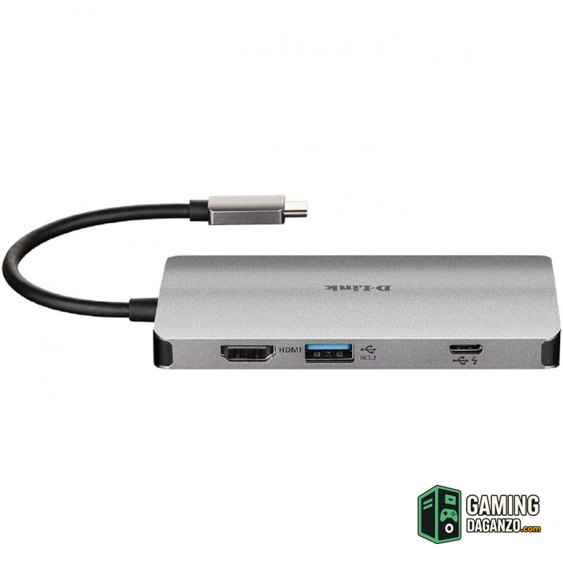 D-Link DUB-M810 Hub USB-C 8 en 1 HDMI/Eth/CardRead