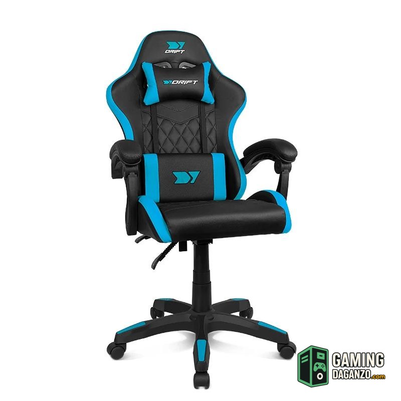 DRIFT Silla Gaming DR35 Negra-Azul-Accesorios Gaming-1 Gamingdaganzo.com