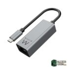 EWENT ADAPTADOR DE RED GIGABIT USB-C ALUMINIO-Adaptadores red Gamingdaganzo.com