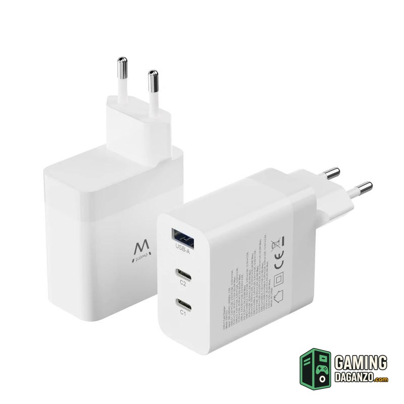 EWENT Cargador carga rapido 65w usb-c y usb-a