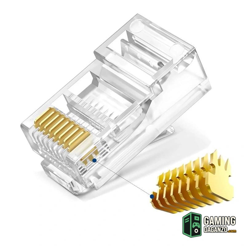 EWENT EASYCONNECT MODULAR CAT 6 U/UTP, 100pcs-Accesorios Redes-1 Gamingdaganzo.com